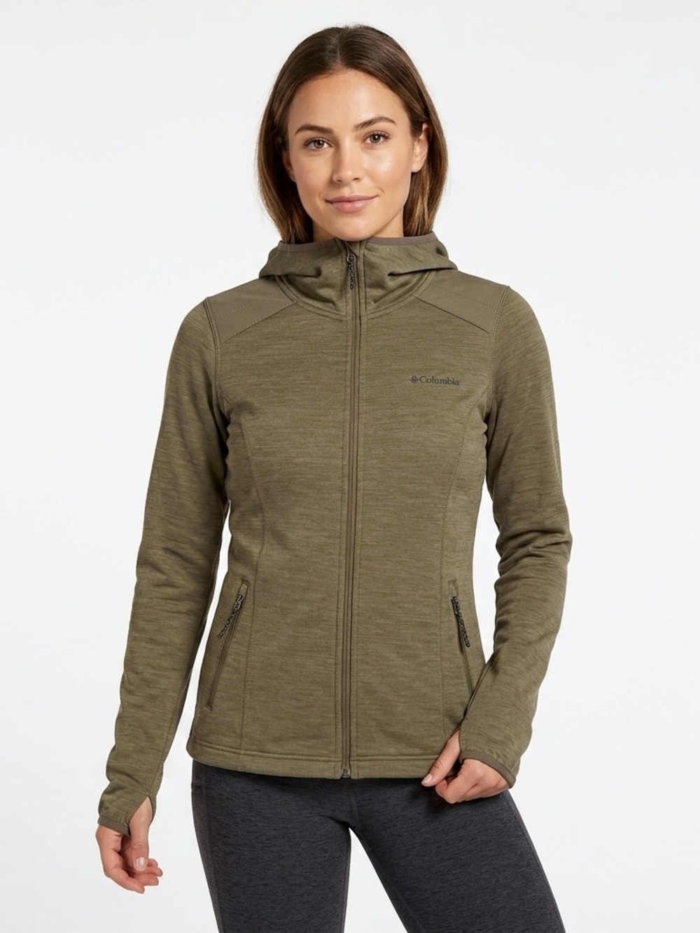 Olive Full-Zip Active Jacket